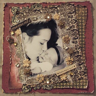 Moments Captured in Time mother &amp; baby layout