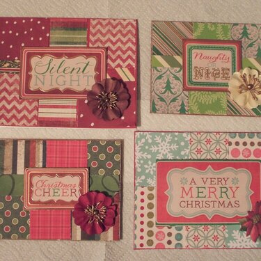 Christmas 2015 scrap cards