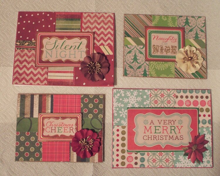 Christmas 2015 scrap cards