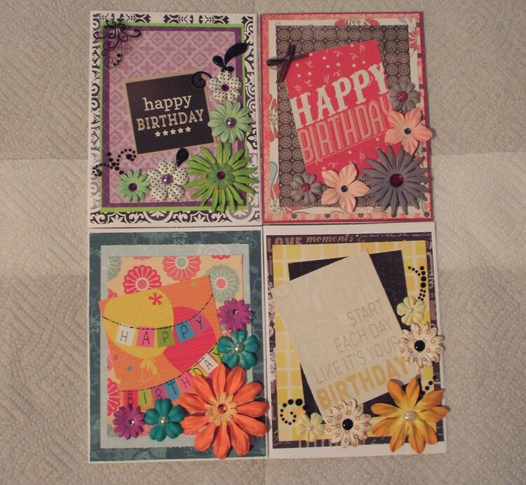 2016 Floral Birthday Cards