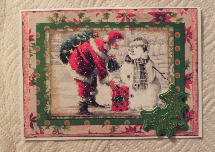 Santa &amp; snowman card