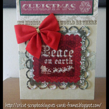 Vintage Peace on Earth Christmas Card (#27)