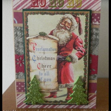 Vintage Christmas Card #28 Proclamation