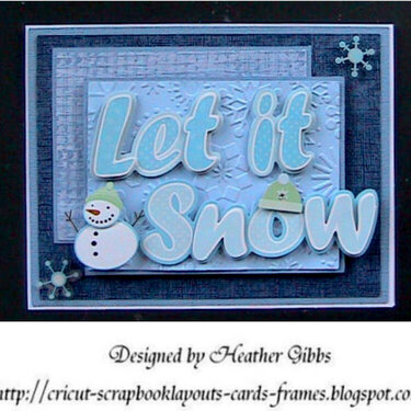 &quot;Let it Snow&quot; Christmas Card