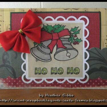 Ho Ho Ho Vintage Cricut Christmas card (#51)