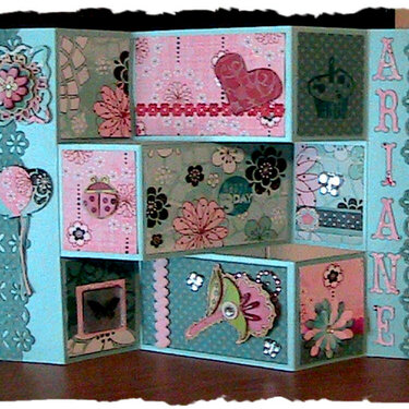 Ariane&#039;s Birthday card-TriShutter Card