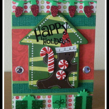 (#13) Happy Holidays Cricut Christmas Card