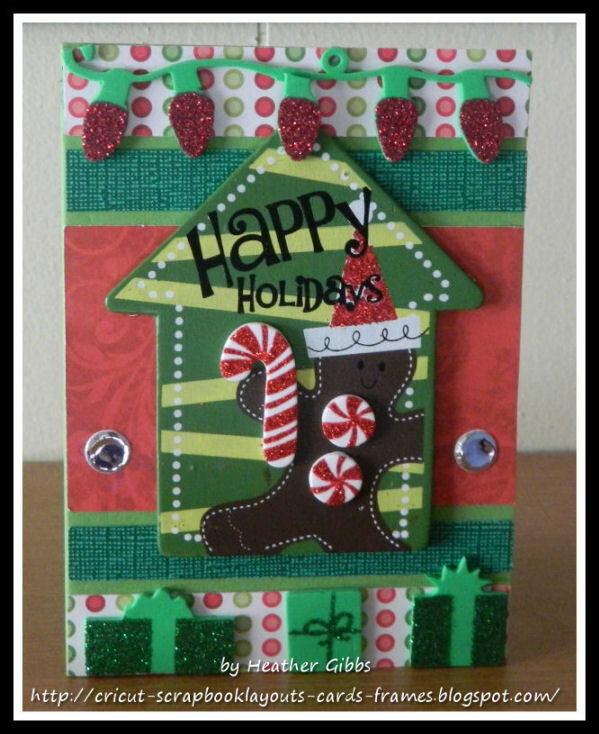 (#13) Happy Holidays Cricut Christmas Card