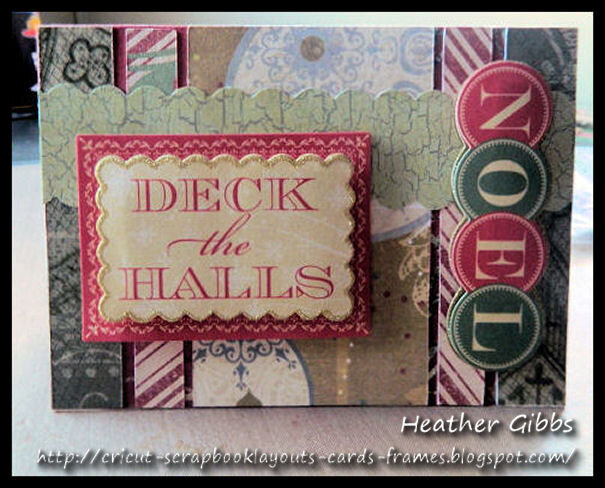 Vintage Christmas card #33, Deck the Halls