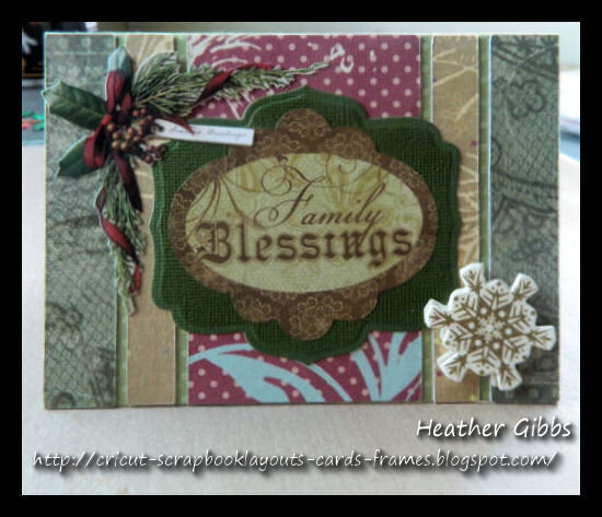 Vintage Christmas Card #31 Family Blessings