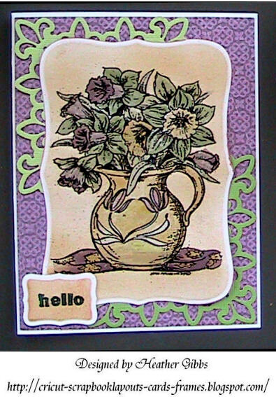 Hello, Perfect Pearls flower Card