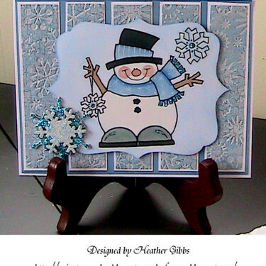 Snowman with Snowflakes #1
