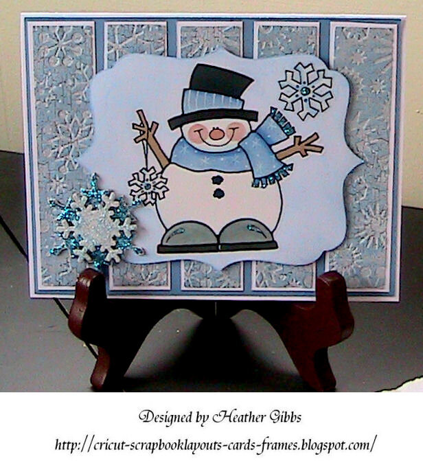 Snowman with Snowflakes #1