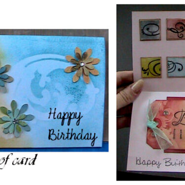 Birthday Card using Distress Inks/Cricut/Masks