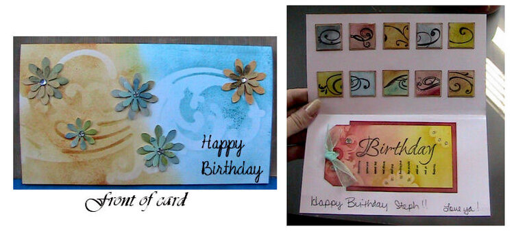 Birthday Card using Distress Inks/Cricut/Masks