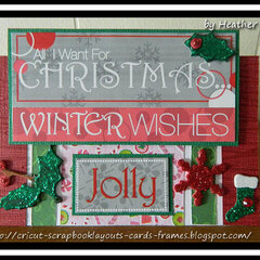 #48 Winter Wishes Christmas Card (Topper)