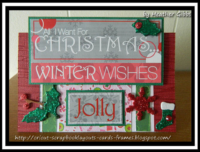 #48 Winter Wishes Christmas Card (Topper)