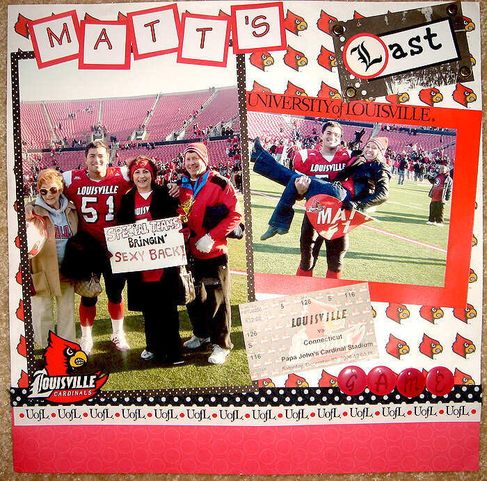 Matt&#039;s Last Home Game (Dec 2006)