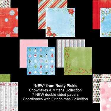 Snowflakes and Mittens- New Rusty Pickle