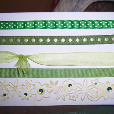 green ribbon card