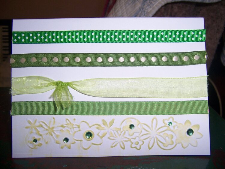 green ribbon card