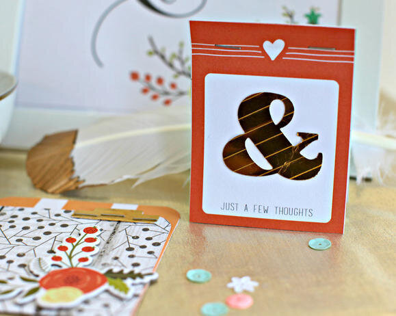 &#039;Just a Few thoughts&#039; Mini Love Card by Teresa Collins for Fiskars