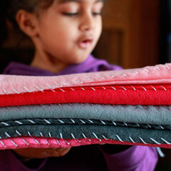 Easy Ombre Felt Blanket by Fiskars Designer: Smitha Katti