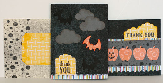 Halloween Cards featuring New Fiskars Holiday Punches