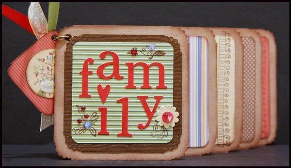 Family Mini Book (Scalloped) by Designer: Patti Milazzo