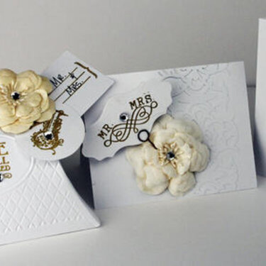 Handmade Wedding Cards by Fiskars Designer: Kim Garner