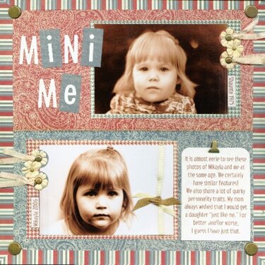Mini-Me Brand New Paper debuting at CHA designed by Kristy Lee