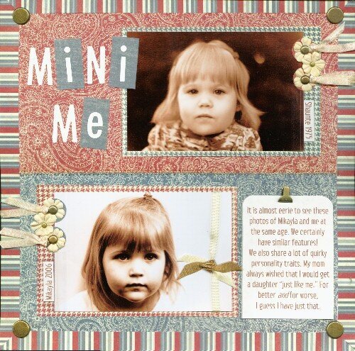 Mini-Me Brand New Paper debuting at CHA designed by Kristy Lee