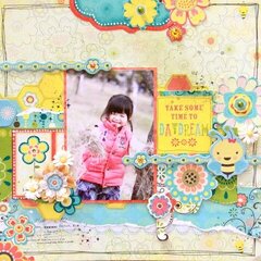 Take Some Time to Daydream by Tomoko Takahashi featuring Hello Sunshine by Bo Bunny