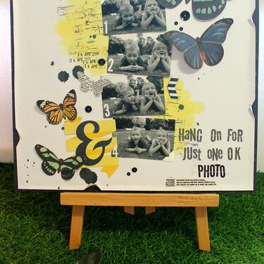 " Hang on for just one ok photo " layout by Bernii Miller