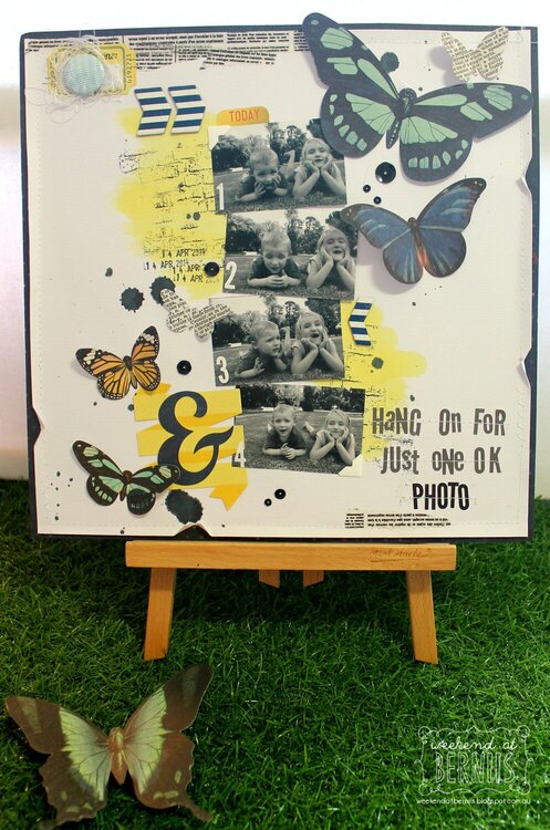 &quot; Hang on for just one ok photo &quot; layout by Bernii Miller