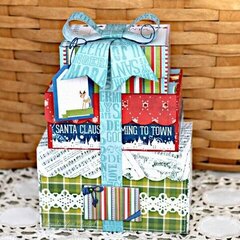 Elf Magic Gift Wrap and Card by Rhonda Van Ginkel