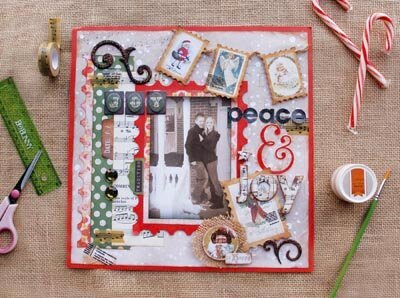 Check out the complete Christmas Collage Collection from Bo Bunny