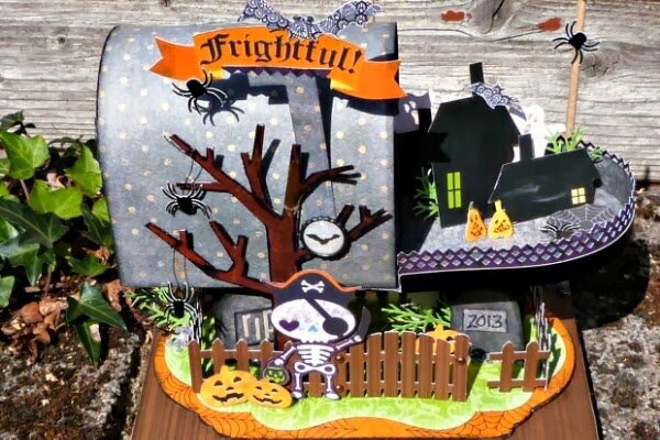Halloween Mailbox featuring Fright Delight from Bo Bunny