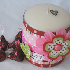 Valentine Candle Wrap