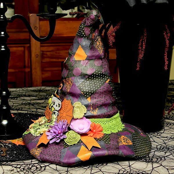 Fright Delight Halloween Witch Hat by Designer Juliana Michaels
