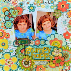Grumpy & Happy by Julie Tucker-Wolek featuring Hello Sunshine by Bo Bunny