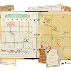 New Kraft Vintage Misc Me Calendar from Bo Bunny