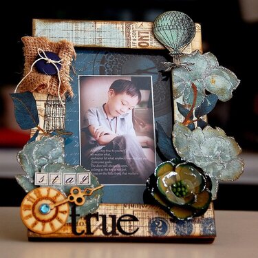 Stay True Altered Frame by Irene Tan