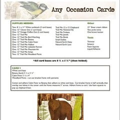 Any Occasion Cards featuring the Trail Mix Collection from Bo Bunny