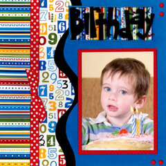 Hip Hip Hooray Birthday layout