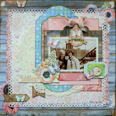 Be Fabulous Butterfly Kisses Layout