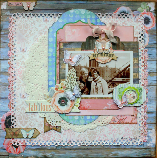 Be Fabulous Butterfly Kisses Layout