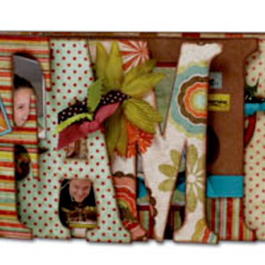 Family My Word Chipboard Album