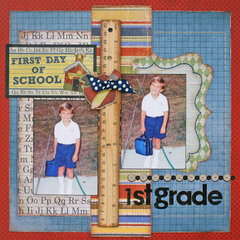First Day of School by Robbie Herring featuring Learning Curve from Bo Bunny