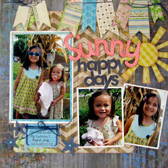 Sunny Happy Days by Sarah Eclavea featuring Bo Bunny Prairie Chic Collection